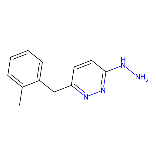 3-Hydrazino-6-(2-methylbenzyl)pyridazine structure