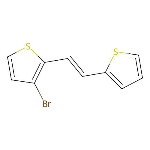 3-Bromo-2-[2-(2-thienyl)vinyl]thiophene structure