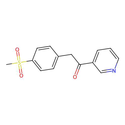 2-(4-Methanesulfonylphenyl)-1-pyridin-3-ylethanone structure
