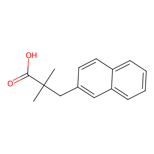 2,2-Dimethyl-3-(2-naphthyl)propionic acid structure