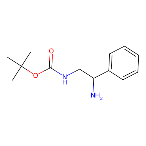 tert-butyl N-(2-amino-2-phenylethyl)carbamate structure