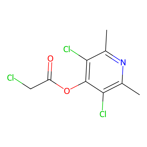 3,5-Dichloro-2,6-dimethyl-4-pyridinyl chloroacetate structure