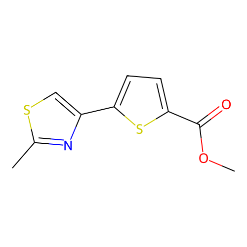 Methyl 5-(2-methylthiazol-4-yl)thiophene-2-carboxylate structure