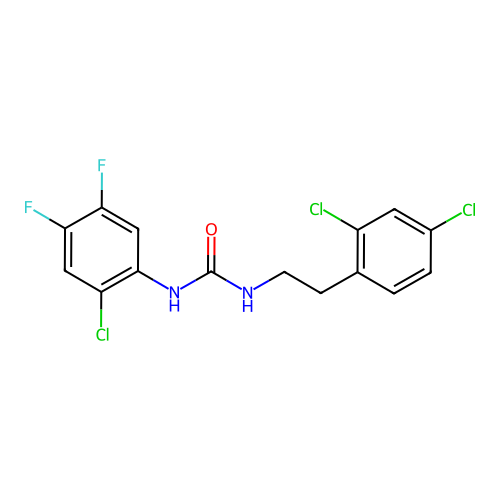 1-(2-Chloro-4,5-difluorophenyl)-3-[2-(2,4-dichlorophenyl)ethyl]urea structure