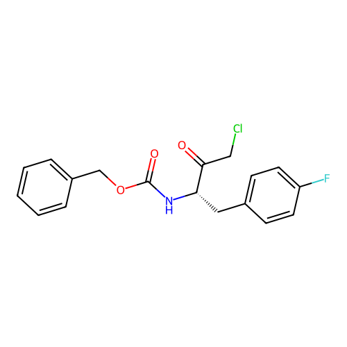 Z-L-p-Fluoro-Phe-chloromethylketone structure