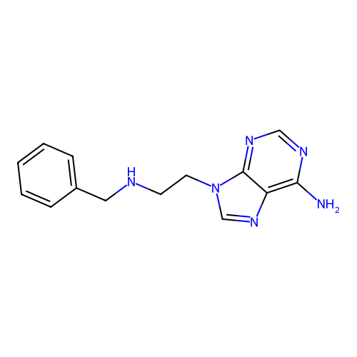 9-(2-(benzylamino)ethyl)-9H-purin-6-amine structure