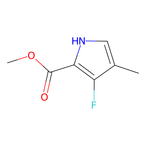 Methyl 3-fluoro-4-methyl-1H-pyrrole-2-carboxylate structure