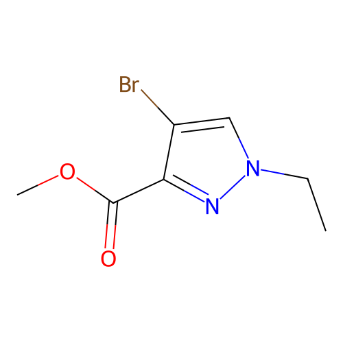 methyl 4-bromo-1-ethyl-1H-pyrazole-3-carboxylate structure