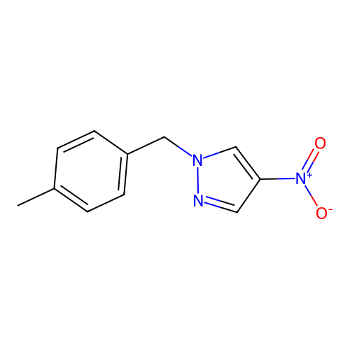 1-((4-Methylphenyl)methyl)-4-nitro-1H-pyrazole structure