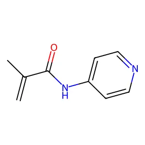 2-methyl-N-pyridin-4-ylacrylamide structure