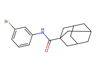 N-(3-bromophenyl)adamantane-1-carboxamide structure