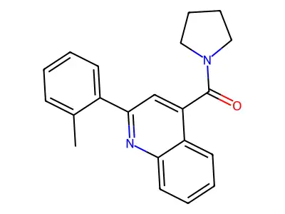 [2-(2-Methylphenyl)quinolin-4-yl]-pyrrolidin-1-ylmethanone structure