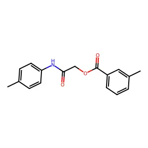 2-[(4-Methylphenyl)amino]-2-oxoethyl 3-methylbenzoate structure