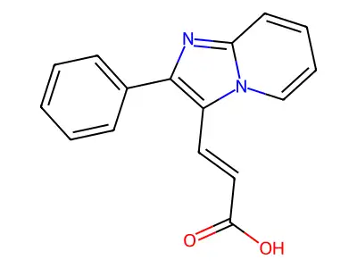 3-(2-Phenylimidazo[1,2-a]pyridin-3-yl)prop-2-enoic acid structure