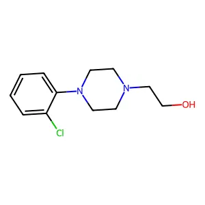 1-(2-Hydroxyethyl)-4-(2-chlorophenyl)piperazine structure