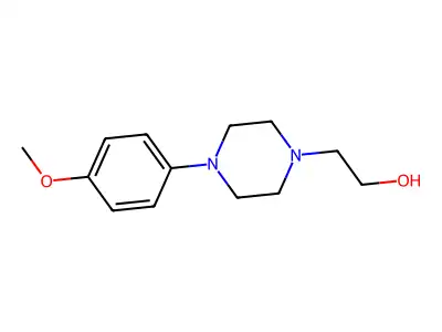 4-(4-Methoxyphenyl)-1-piperazineethanol structure