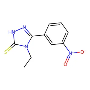 4-ethyl-5-(3-nitrophenyl)-4H-1,2,4-triazole-3-thiol structure