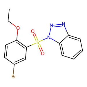 1-(5-Bromo-2-ethoxyphenyl)sulfonylbenzotriazole structure