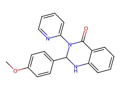 2-(4-Methoxyphenyl)-3-pyridin-2-yl-1,2-dihydroquinazolin-4-one structure