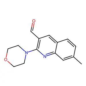 7-Methyl-2-(morpholin-4-yl)quinoline-3-carbaldehyde structure