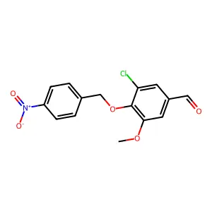 3-Chloro-5-methoxy-4-[(4-nitrobenzyl)oxy]benzaldehyde structure