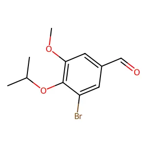 3-溴-4-异丙氧基-5-甲氧基苯甲醛 structure