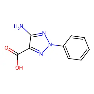 5-Amino-2-phenyl-2H-1,2,3-triazole-4-carboxylic acid structure