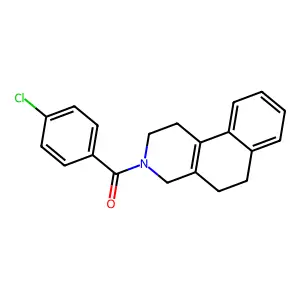 (4-chlorophenyl)[1,4,5,6-tetrahydrobenzo[f]isoquinolin-3(2H)-yl]methanone structure