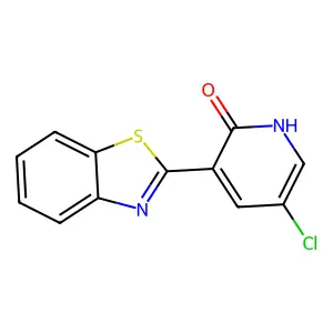 3-(1,3-benzothiazol-2-yl)-5-chloro-2(1H)-pyridinone structure