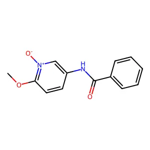 5-(Benzoylamino)-2-methoxy-1-pyridiniumolate structure