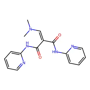2-[(dimethylamino)methylene]-N~1~,N~3~-di(2-pyridinyl)malonamide structure