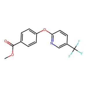 Methyl 4-{[5-(trifluoromethyl)-2-pyridinyl]oxy}benzenecarboxylate structure