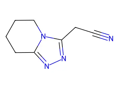 2-(5,6,7,8-Tetrahydro-[1,2,4]triazolo[4,3-a]pyridin-3-yl)acetonitrile structure
