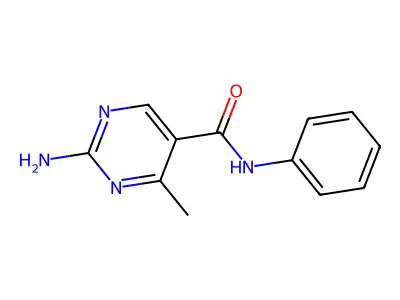 2-amino-4-methyl-N-phenylpyrimidine-5-carboxamide structure
