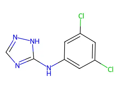 N-(3,5-dichlorophenyl)-1H-1,2,4-triazol-5-amine structure