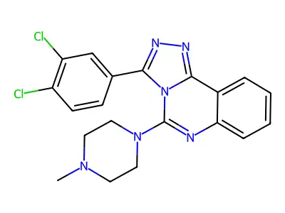 3-(3,4-Dichlorophenyl)-5-(4-methylpiperazino)[1,2,4]triazolo[4,3-c]quinazoline structure