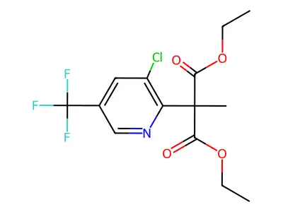 Diethyl 2-[3-chloro-5-(trifluoromethyl)-2-pyridinyl]-2-methylmalonate structure