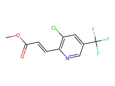 Methyl 3-[3-chloro-5-(trifluoromethyl)-2-pyridinyl]prop-2-enoate structure