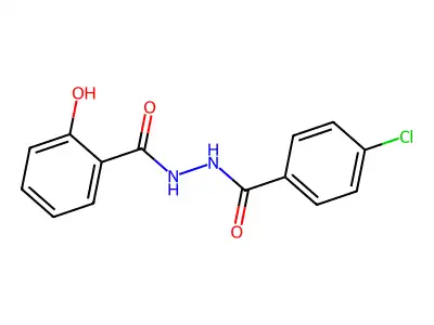 N'-(4-chlorobenzoyl)-2-hydroxybenzohydrazide structure