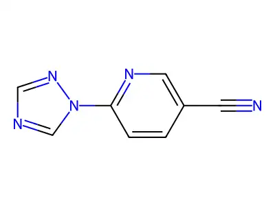 6-(1H-1,2,4-triazol-1-yl)pyridine-3-carbonitrile structure