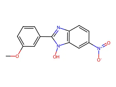 2-(3-methoxyphenyl)-6-nitro-1H-1,3-benzimidazol-1-ol structure
