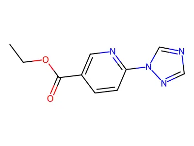 ethyl 6-(1H-1,2,4-triazol-1-yl)nicotinate structure