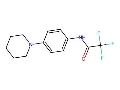 2,2,2-trifluoro-N-(4-piperidinophenyl)acetamide structure