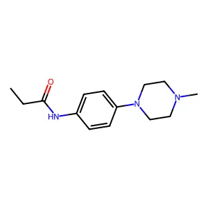 N-[4-(4-methylpiperazin-1-yl)phenyl]propanamide structure
