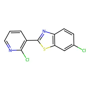 6-Chloro-2-(2-chloropyridin-3-yl)-1,3-benzothiazole structure