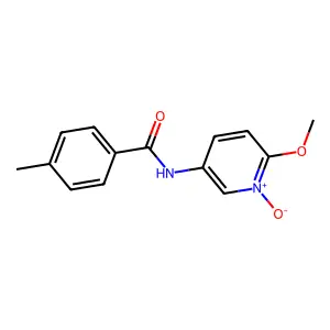 2-Methoxy-5-[(4-methylbenzoyl)amino]-1-pyridiniumolate structure
