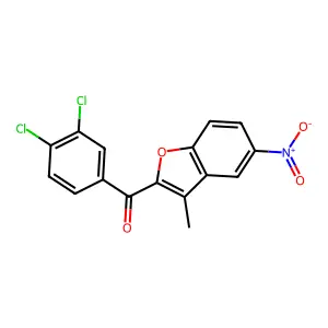 (3,4-Dichlorophenyl)(3-methyl-5-nitro-1-benzofuran-2-yl)methanone structure