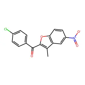 (4-Chlorophenyl)(3-methyl-5-nitro-1-benzofuran-2-yl)methanone structure
