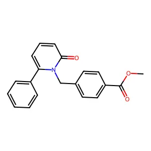 methyl 4-{[2-oxo-6-phenyl-1(2H)-pyridinyl]methyl}benzenecarboxylate structure