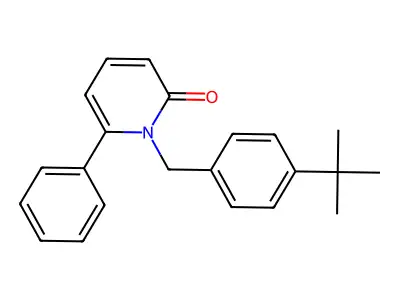 1-[(4-Tert-butylphenyl)methyl]-6-phenylpyridin-2-one structure